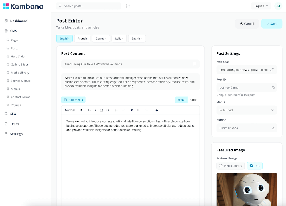 Blog Publishing