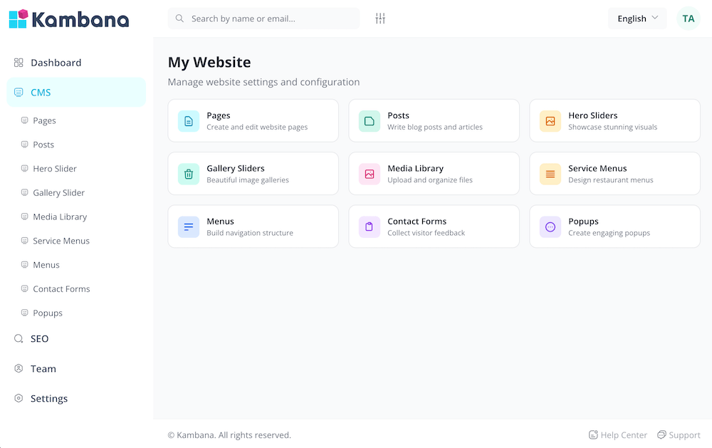 E-commerce Interface